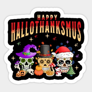 Happy HalloThanksmus Sticker